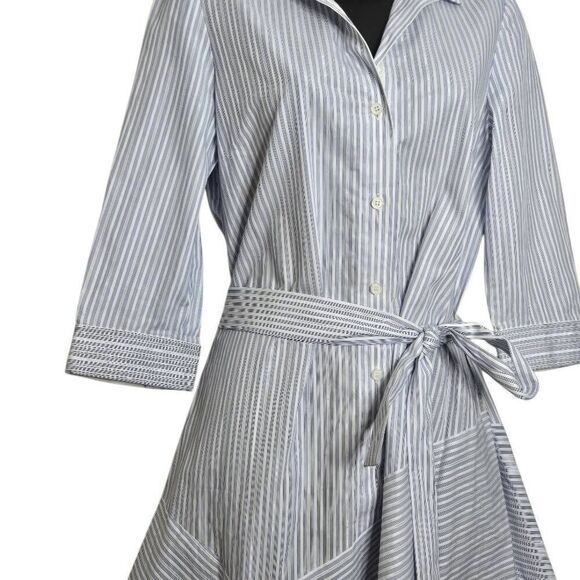 Lafayette 148 Casimir Shirt Dress Hankerch… - Picture 4 of 10